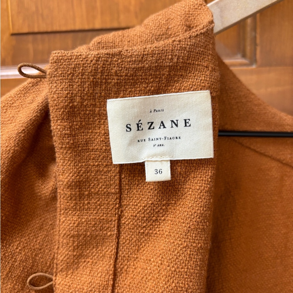 Sezane Neva Blouse Ochre - Size 4